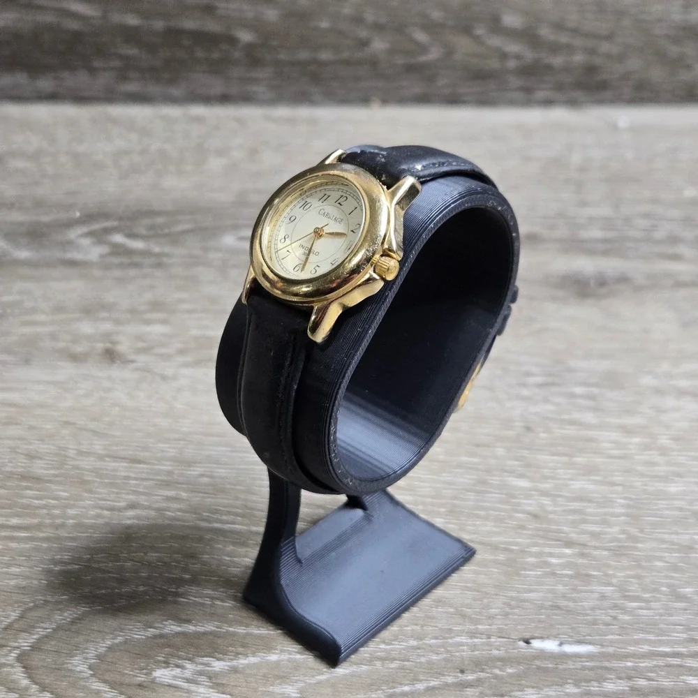 Carriage by Timex Indiglo Gold Tone Date Dial Women's Quartz Watch Tested